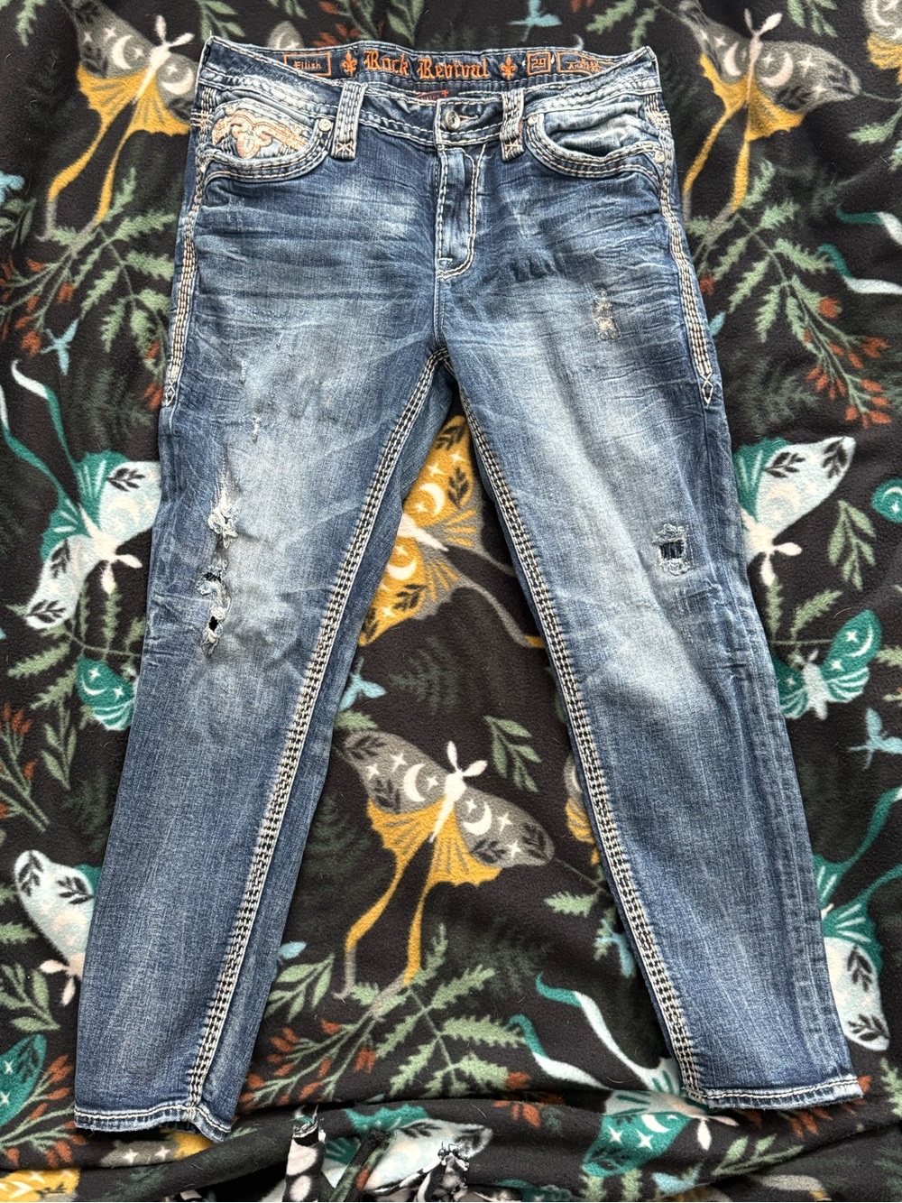 Rock revival Easy Ankle Skinny Jeans Size 29 - Picture 8 of 8